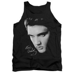 Elvis Presley Shirt Tank Top Face Black Tanktop