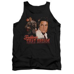 Elvis Presley Shirt Tank Top Follow That Dream Black Tanktop