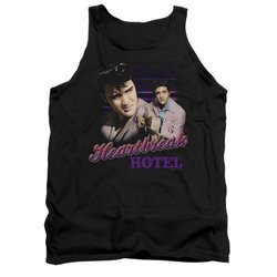 Elvis Presley Shirt Tank Top Heartbreak Hotel Black Tanktop