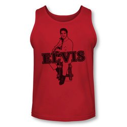 Elvis Presley Shirt Tank Top Jamming Red Tanktop