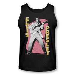 Elvis Presley Shirt Tank Top Pink Rock Black Tanktop