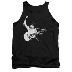Elvis Presley Shirt Tank Top Strum That Guitar Black Tanktop