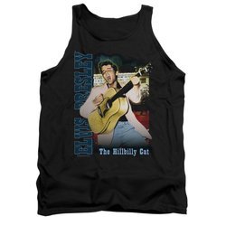 Elvis Presley Shirt Tank Top The Hillbilly Cat Black Tanktop