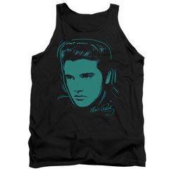 Elvis Presley Shirt Tank Top Young Dots Black Tanktop