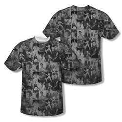 Elvis Presley Shirt TCB Crowd Sublimation Shirt Front/Back Print