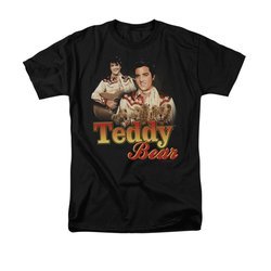 Elvis Presley Shirt Teddy Bears Black T-Shirt