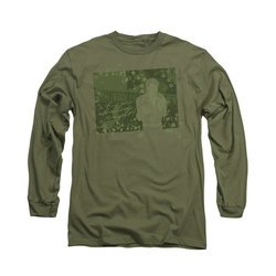 Elvis Presley Shirt That 70's Long Sleeve Military Green Tee T-Shirt