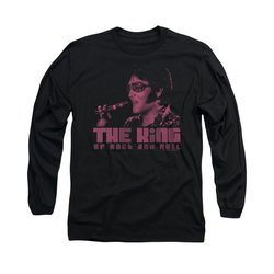 Elvis Presley Shirt The King Long Sleeve Black Tee T-Shirt