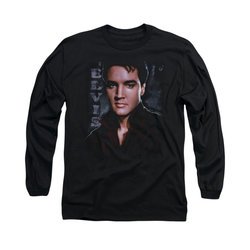 Elvis Presley Shirt Tough Poster Long Sleeve Black Tee T-Shirt