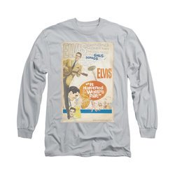 Elvis Presley Shirt World Fair Poster Long Sleeve Silver Tee T-Shirt