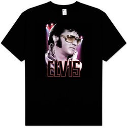 Elvis T-shirt - 70'S Star Classic Rock - Black