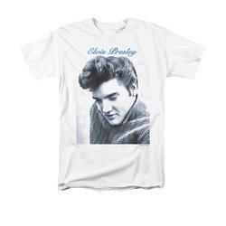 Elvis T-shirt - Classic Rock King Script Sweater Classic Rock - White