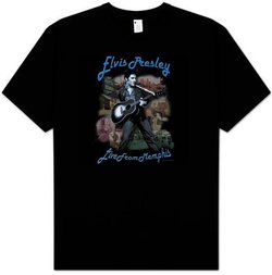 Elvis T-shirt - Live From Memphis TN - Black