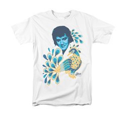 Elvis T-shirt - Peacock Classic Unique - White
