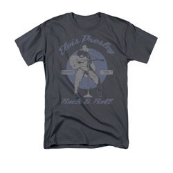 Elvis T-shirt - Rock & Roll Classic - Charcoal Grey