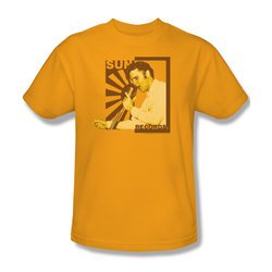 Elvis T-shirt - Sun Records - Elvis On The Mic - Gold