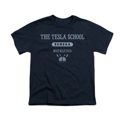 Eureka Shirt Kids Tesla School Navy T-Shirt