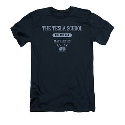 Eureka Shirt Slim Fit Tesla School Navy T-Shirt