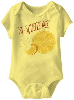 Click to get ExSqueeze Me Funny Baby Romper Yellow Infant Babies Creeper