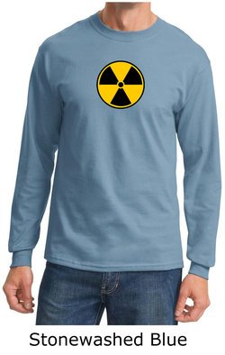 Fallout Shirt Radioactive Radiation Symbol Adult Long Sleeve Shirt