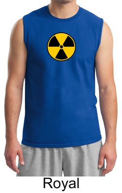 Fallout Shirt Radioactive Radiation Symbol Adult Muscle Shirt