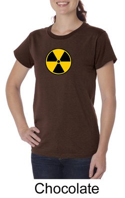 Fallout Shirt Radioactive Radiation Symbol Ladies Organic T-shirt