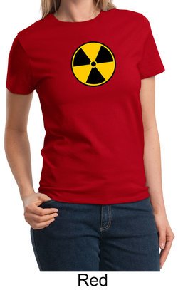 Fallout Shirt Radioactive Radiation Symbol Ladies T-shirt