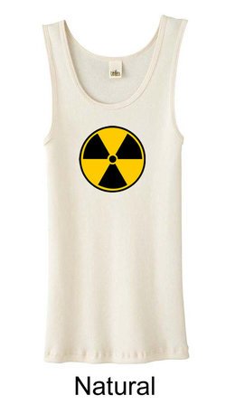 Fallout Tank Top Radioactive Radiation Symbol Ladies Organic Tanktop