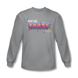 Farts Candy Shirt Eat My Farts Long Sleeve Silver Tee T-Shirt