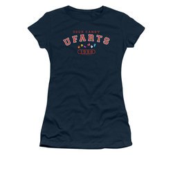 Farts Candy Shirt Juniors U Fart Navy T-Shirt