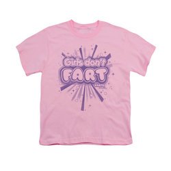 Farts Candy Shirt Kids Girls Don't Fart Pink T-Shirt
