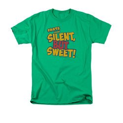 Farts Candy Shirt Silent But Sweet Kelly Green T-Shirt