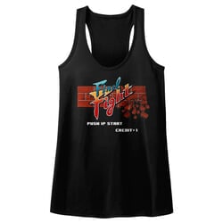 Click to get Final Fight Juniors Tank Top Arcade Black Racerback
