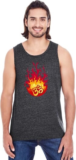 Click to get Fire OM Tri Blend Mens Yoga Tank Top