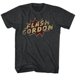 Flash Gordon Shirt Dots Adult Heather Grey Tee T-Shirt