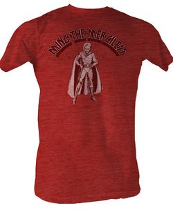Flash Gordon T-Shirt - Mingin Adult Red Heather Tee Shirt