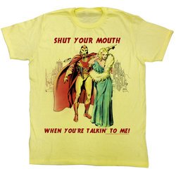 Flash Gordon T-Shirt Movie Shut It Adult Yellow Tee Shirt