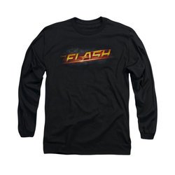 Flash Shirt Logo Long Sleeve Black Tee T-Shirt