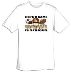 Click to get Football Is Serious Adult Tshirt Tee Shirt