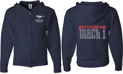 Ford 50 Years Mach I (Front & Back) Full Zip Hoodie