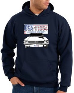 Ford Mustang Hoodie USA 1964 Country Navy Hoody