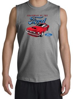 Ford Mustang Shooter Shirt - Chairman Of The Ford Adult Sports Grey
