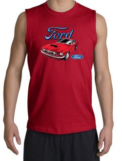 Ford Mustang Shooter Shirt - Chairman Of The Ford Red Muscle Shirt