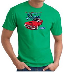 Ford Mustang T-Shirt - Chairman Of The Ford Adult Kelly Green Tee