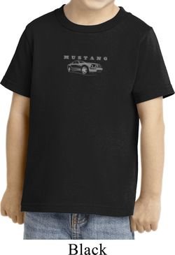 Ford Mustang with Grill Middle Print Toddler Shirt
