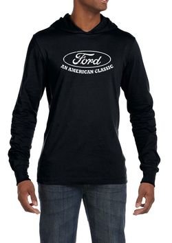 Ford Shirt Distressed An American Classic Mens Lightweight Hoodie Tee