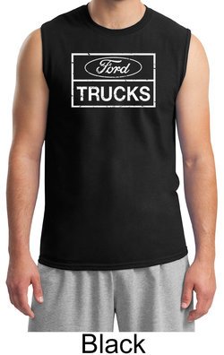 Ford Shirt Distressed Ford Trucks Classic Adult Muscle Shirt