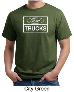 Ford Shirt Distressed Ford Trucks Classic Adult Organic T-shirt