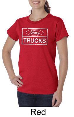 Ford Shirt Distressed Ford Trucks Classic Ladies Organic T-shirt