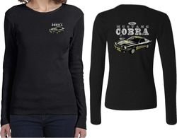Ford Tee 1974 Cobra Profile (Front & Back) Ladies Long Sleeve